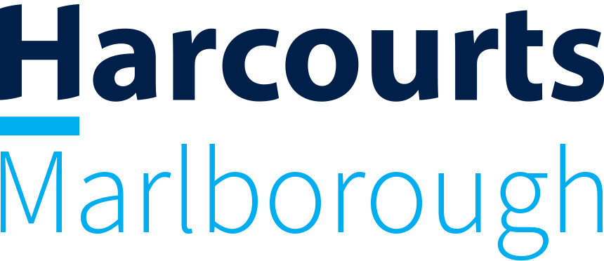 Harcourts Marlborough CC logo Blue
